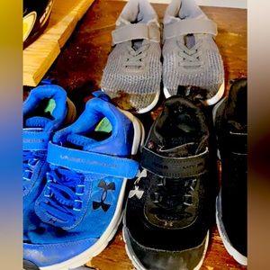 3 pair boys size 13k shoes.